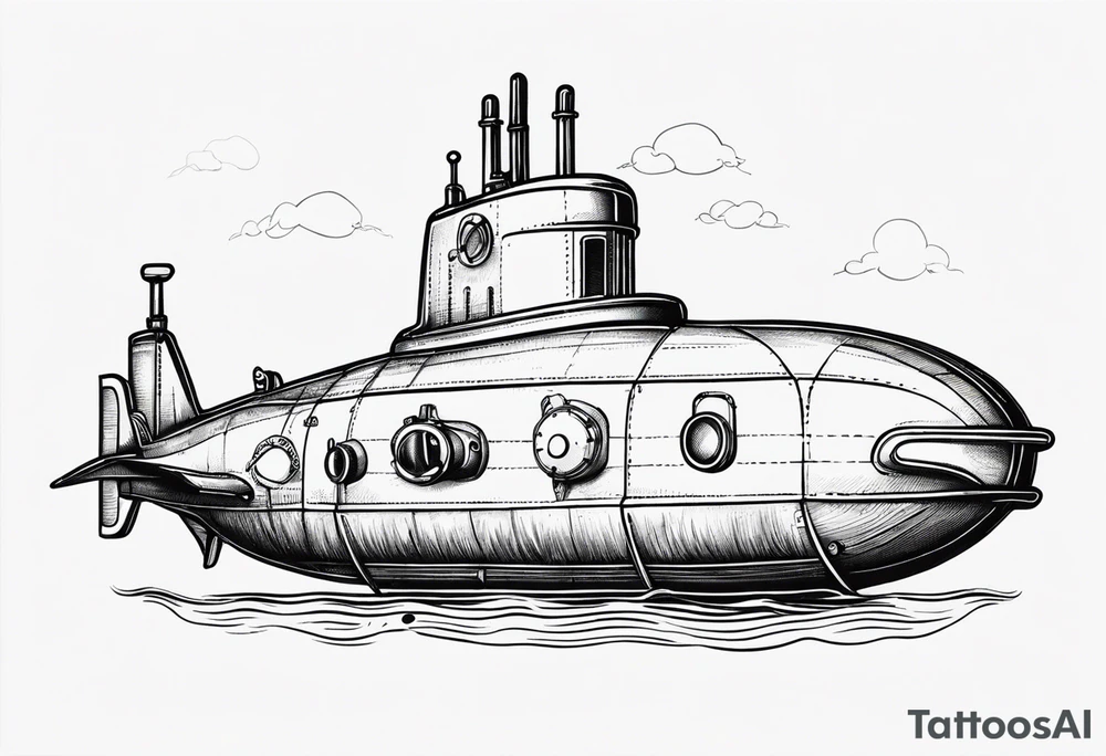 submarine tattoo idea