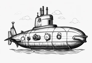 submarine tattoo idea