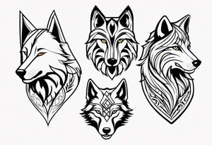 6 wolfs tattoo idea