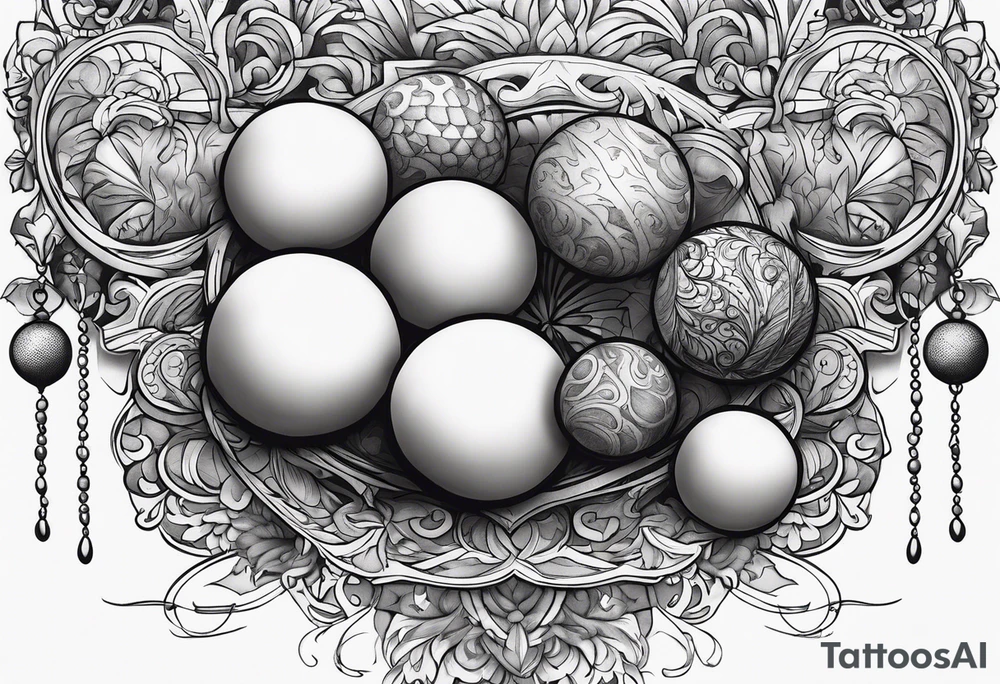 Dick and balls tattoo idea