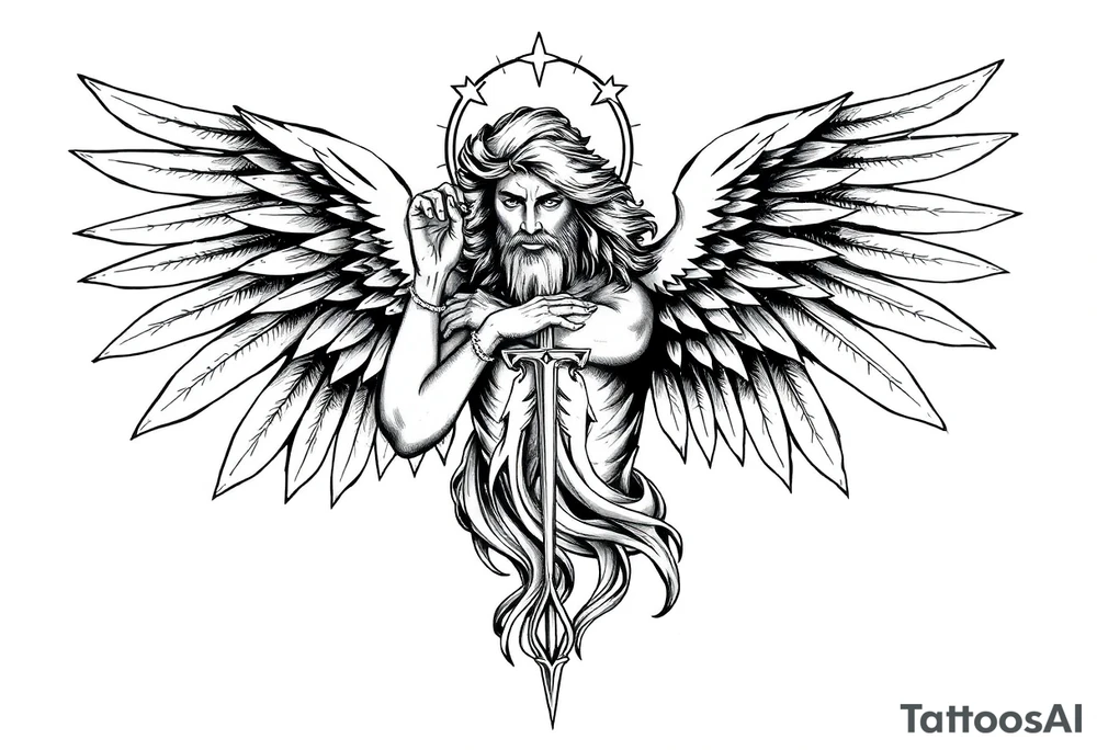 Holy Archangel, Biblical, Christianity, Archangel Michael, Hebrew, Guards of Christianity tattoo idea