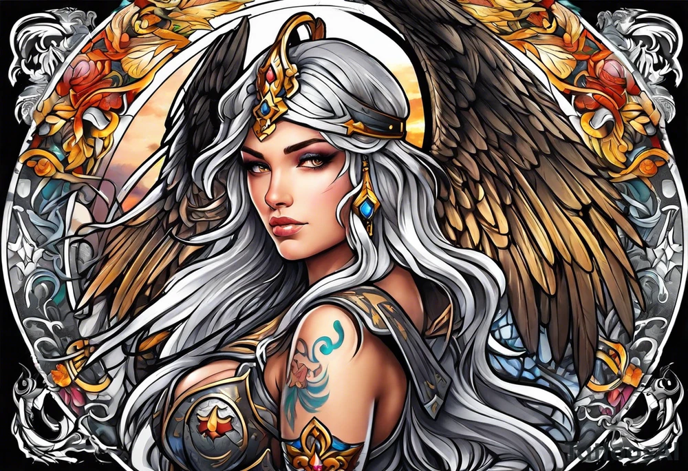Warrior Angel tattoo idea