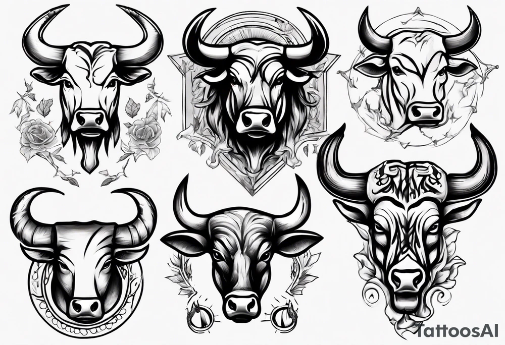 Texas bull tattoo idea