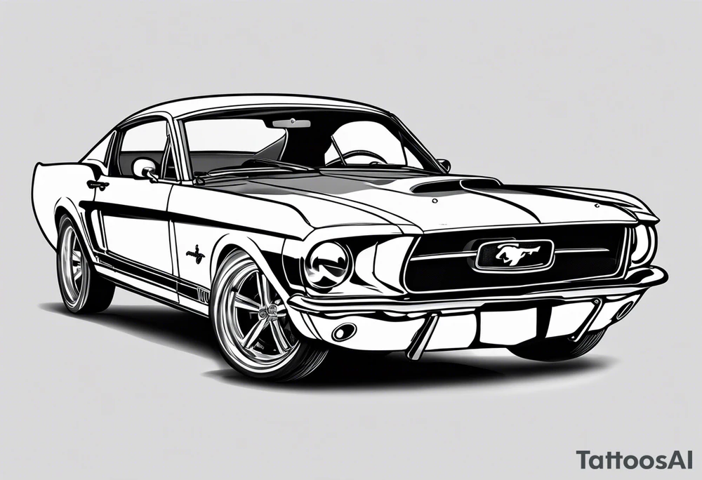 Bowling and ford mustang tattoo idea