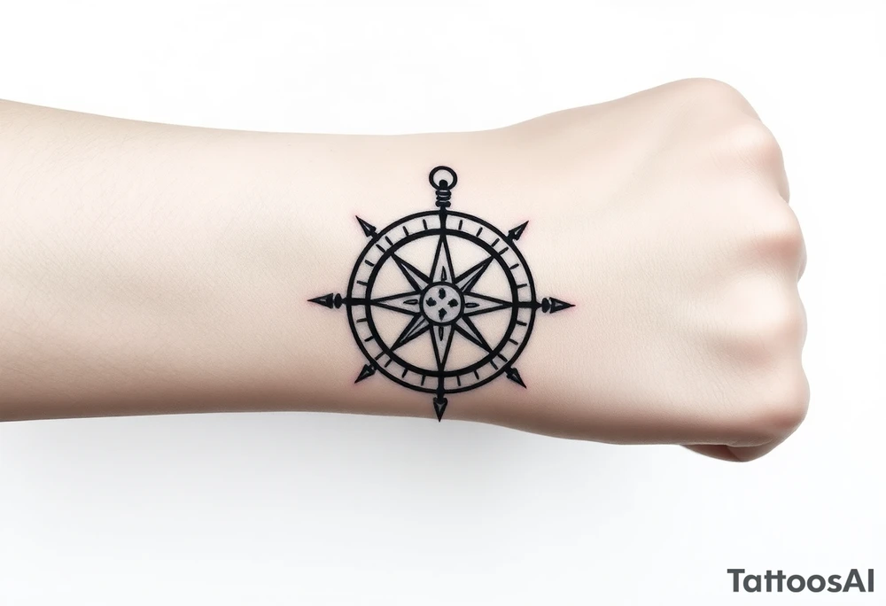 Compass tattoo idea