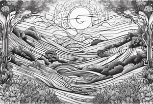 A field of lightsabers tattoo idea