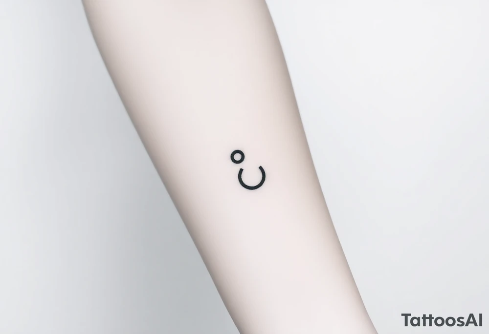 A small ";" symbol tattoo idea