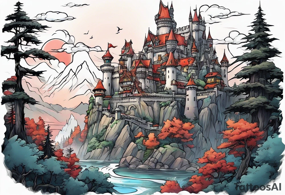 Howls Castle tattoo idea