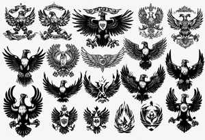 russian eagle tattoo idea