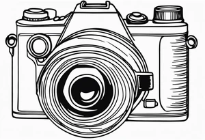 camera tattoo idea