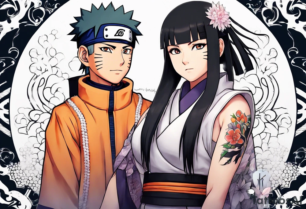 Hinata and hanabi from Naruto tattoo idea