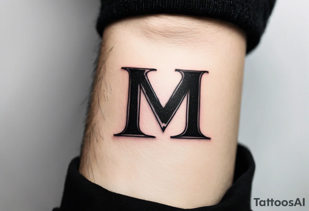 wrist tattoo with 
letters 
MKB tattoo idea