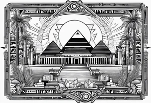 egyptian theme tattoo idea