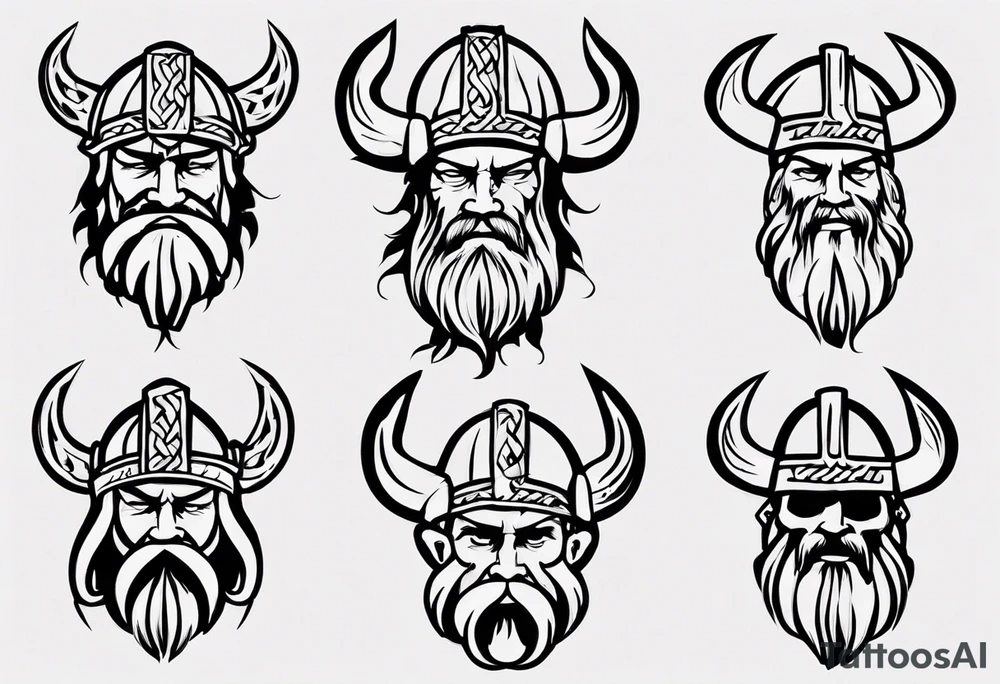 Tattoo baker saying “Viking Customs” tattoo idea