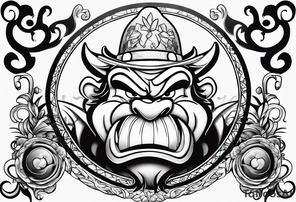 The looney tunes character taz tattoo idea