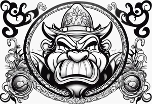 The looney tunes character taz tattoo idea
