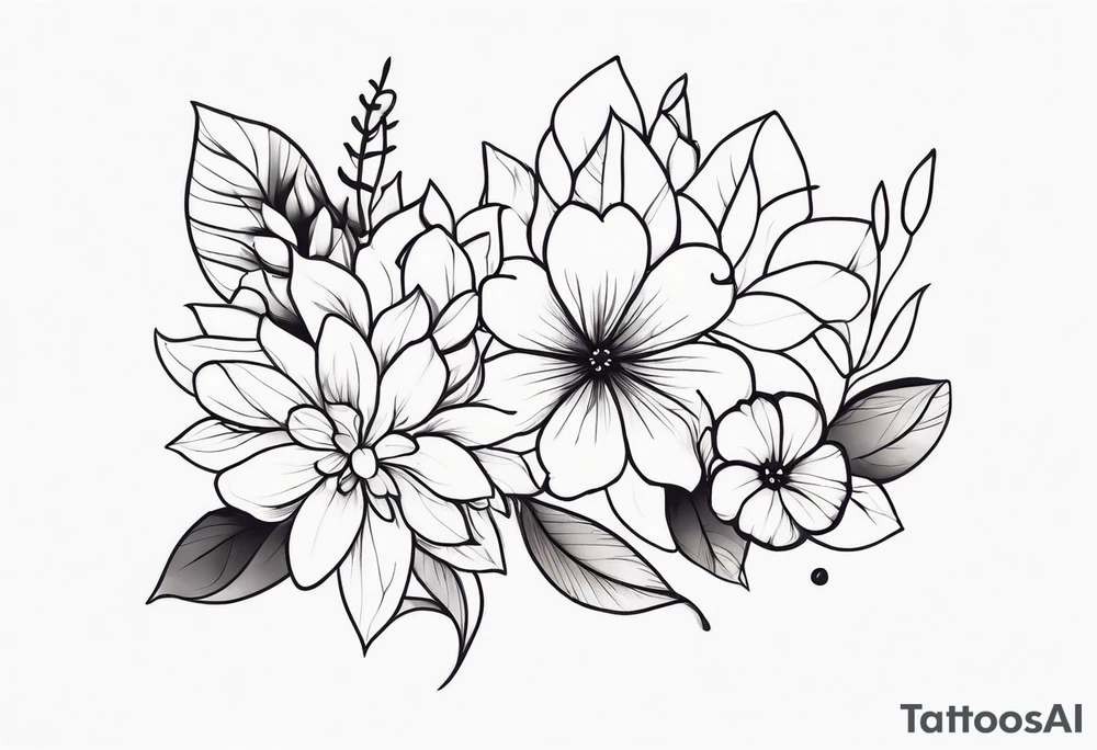 Flowers tattoo idea