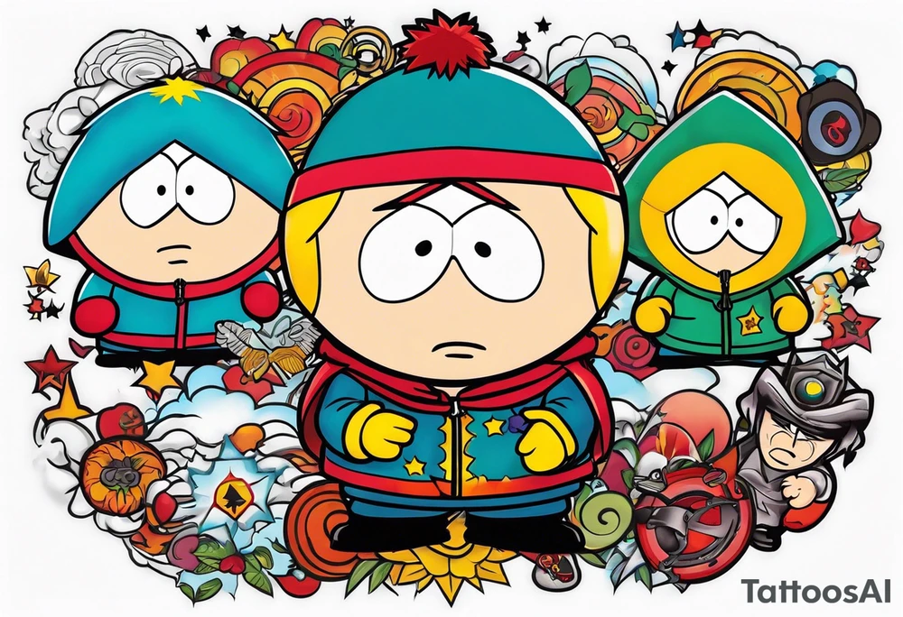 South Park tattoo of one of the characters tattoo idea