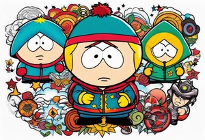 South Park tattoo of one of the characters tattoo idea