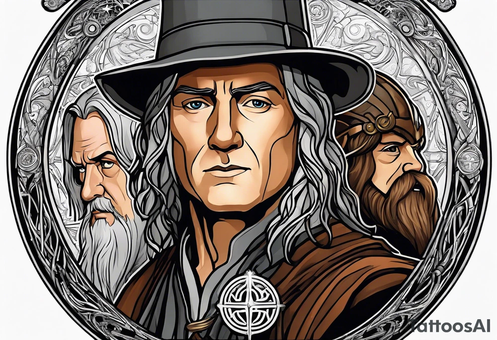 Lord of the rings, star wars, doctor who tattoo idea