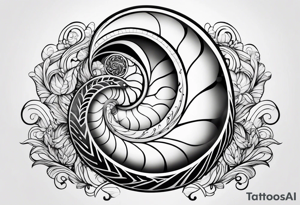 Nautilus tattoo idea