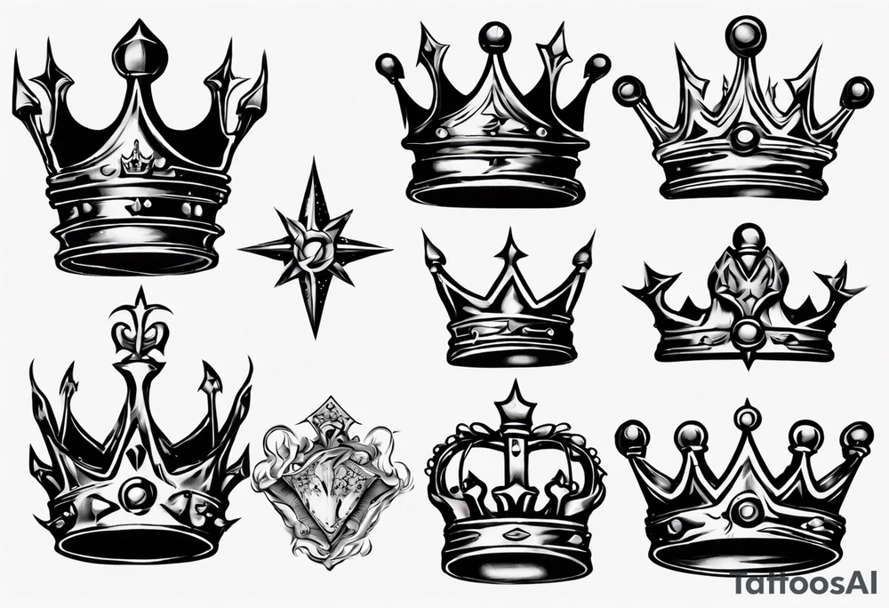 a kings crown tattoo idea