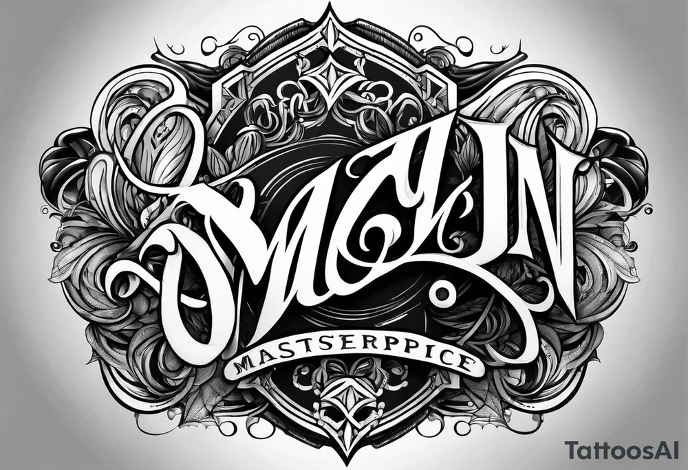 MALIN lettering tattoo idea