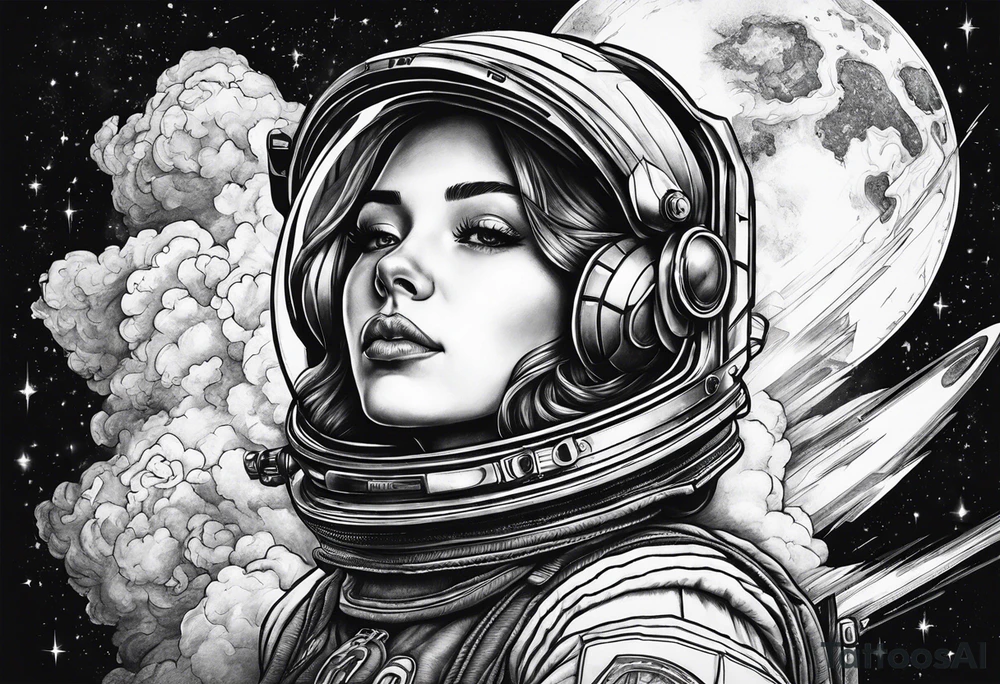 Rip in space and time between the sky. tattoo idea