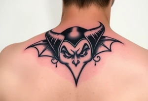 Disney villains represented with ears tattoo idea