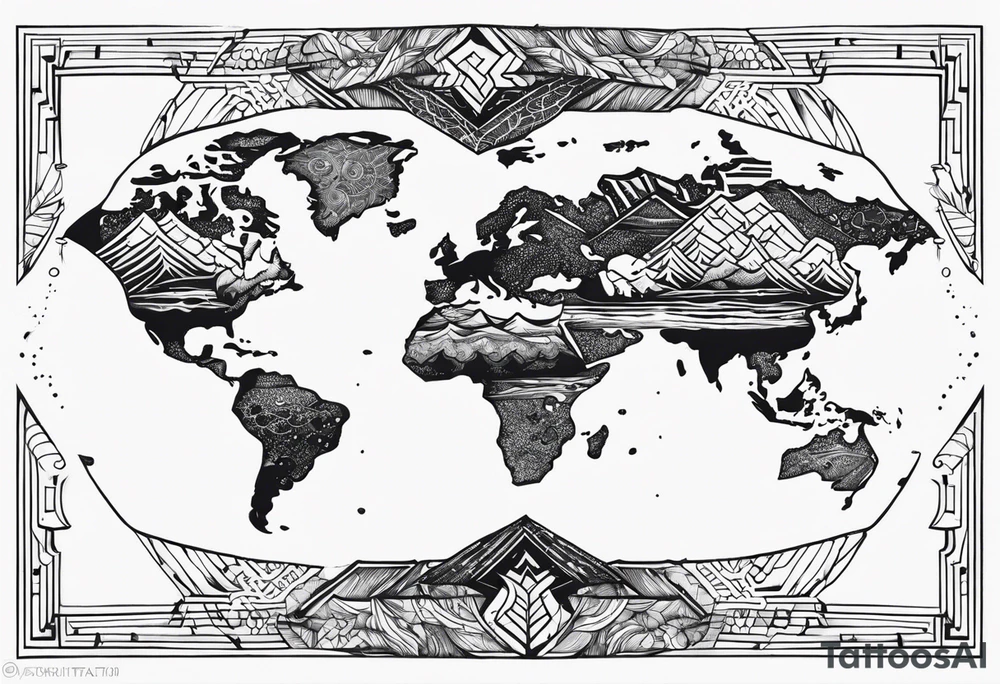 Earth tattoo idea