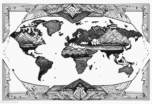 Earth tattoo idea