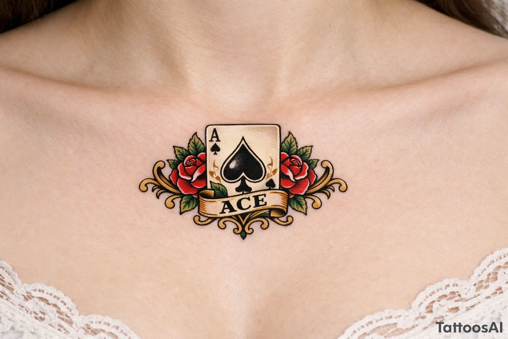 Ace of spades tattoo tattoo idea