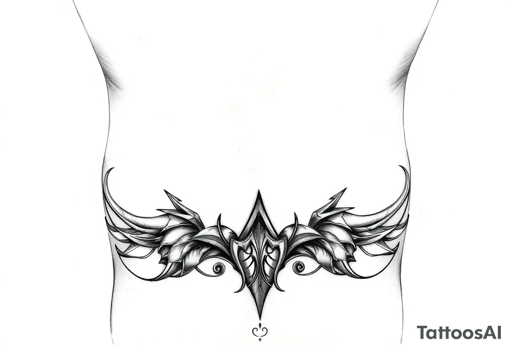 Lower 
belly tatto tattoo idea