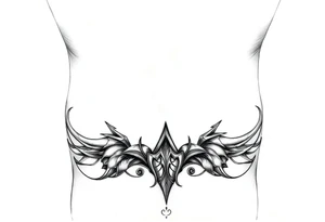 Lower 
belly tatto tattoo idea