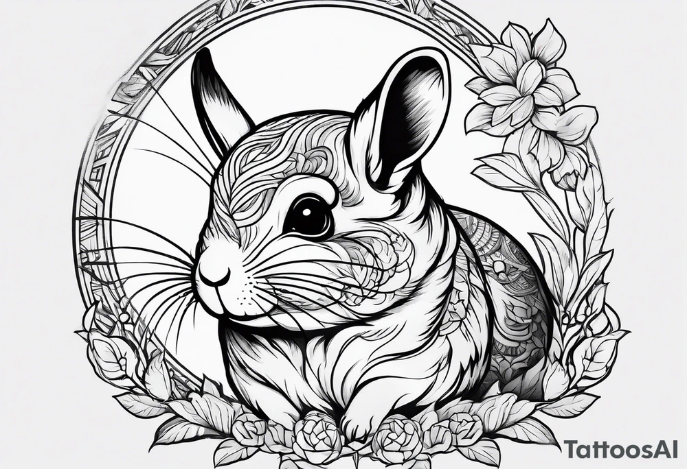 Cute Chinchilla tattoo idea