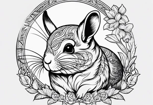 Cute Chinchilla tattoo idea