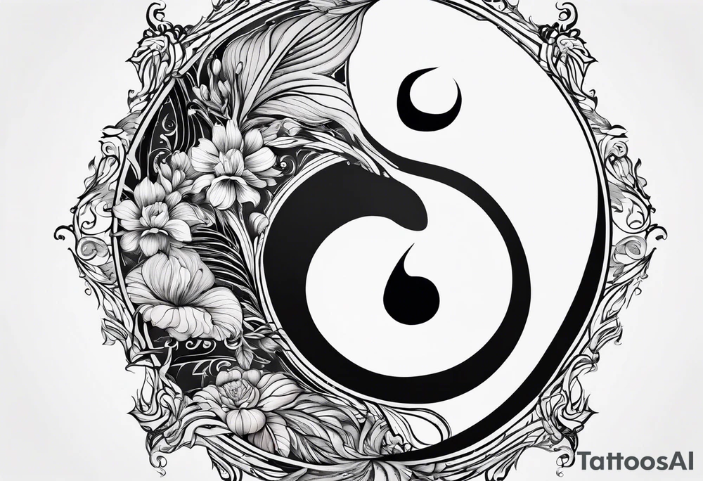 yin yang, water tattoo idea