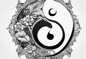 yin yang, water tattoo idea
