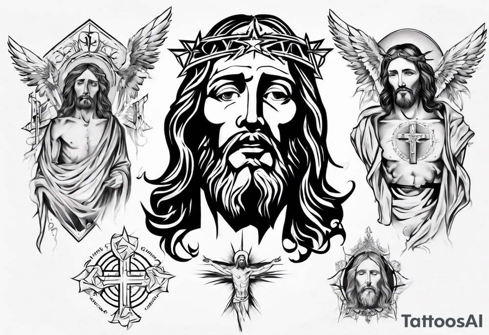 jesus christ tattoo idea