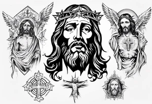 jesus christ tattoo idea