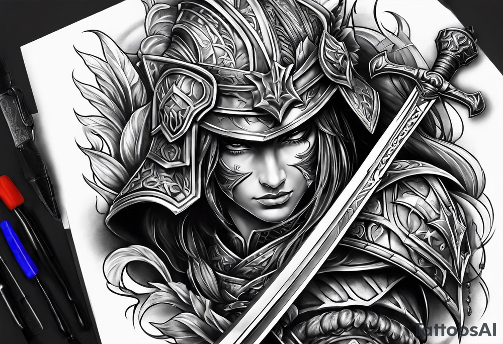 Sword or warrior tattoo idea