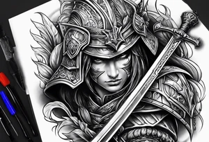 Sword or warrior tattoo idea