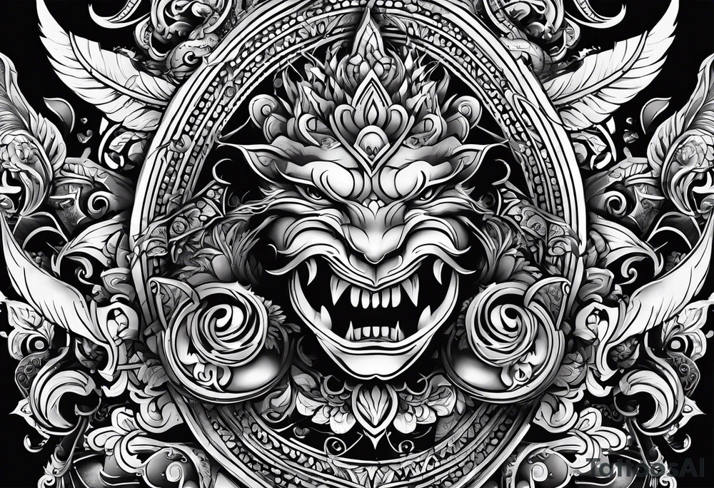 rock a Billy ganzer Arm sleeve mit verschiedenen Motiven tattoo idea