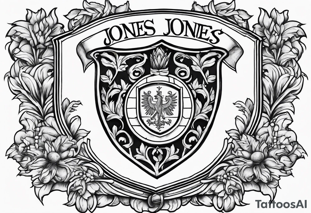 Jones family crest tattoo idea