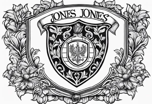 Jones family crest tattoo idea
