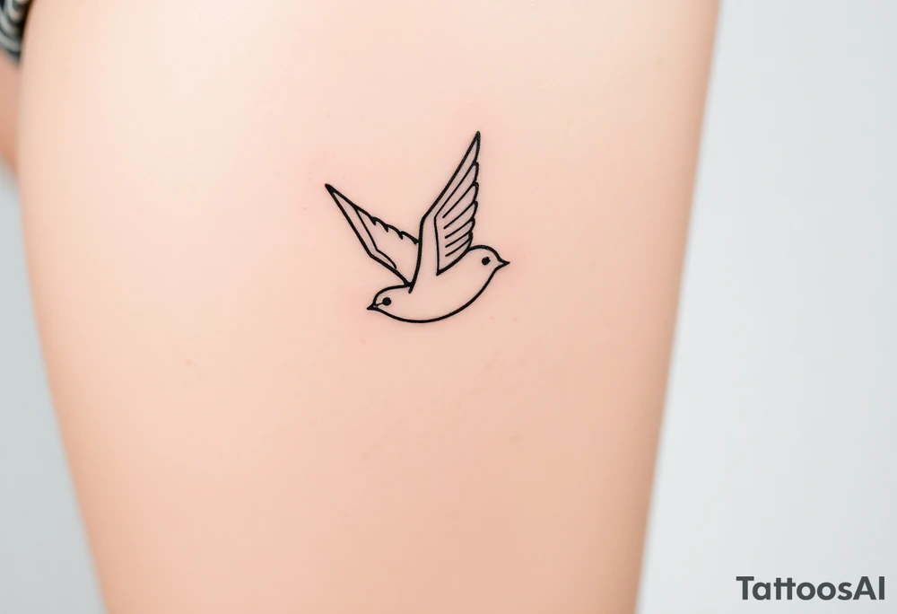 swallow flying with its wings out and forward tattoo idea swallow flying with its wings out and forward tattoo idea