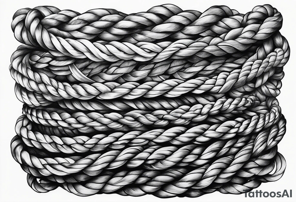 Sea ropes on bits tattoo idea