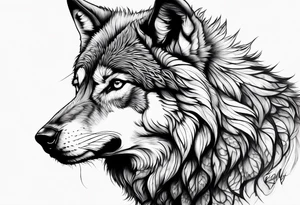 Stoic Wolf tattoo idea