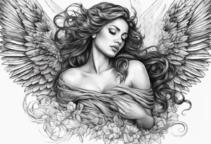 the falling angel tattoo idea