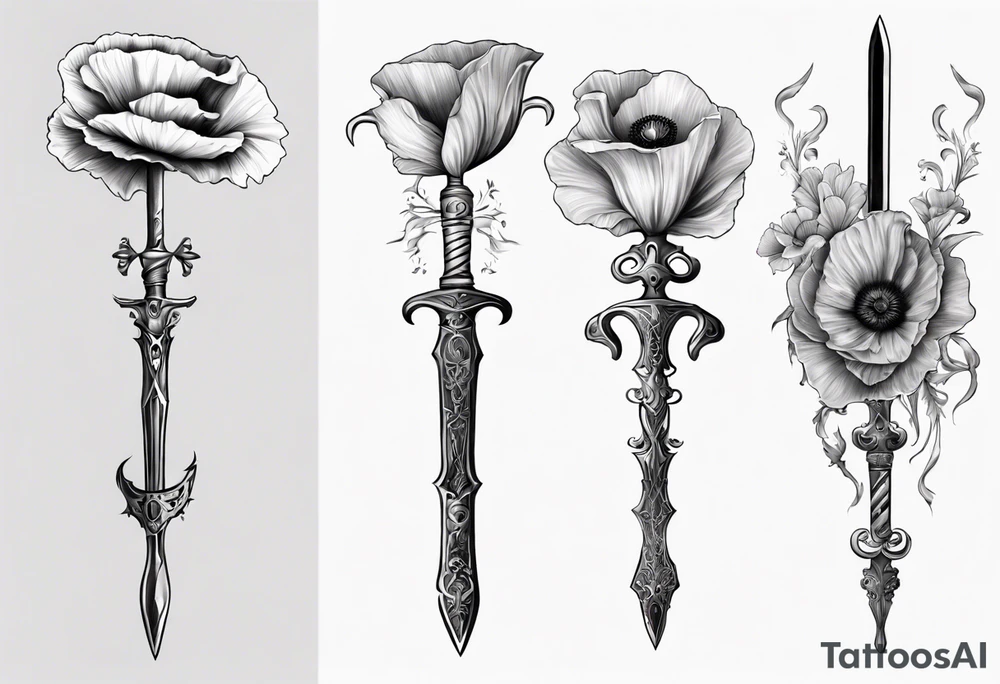 Jester sword poppy 823 tattoo idea